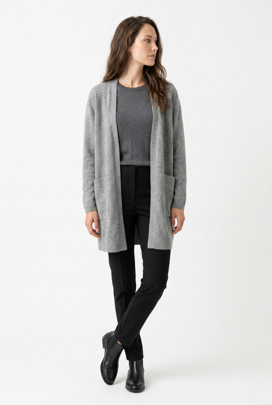 Womens MM3023 Mercer+Mettle Women's Open Front Cardigan Sweater size medium